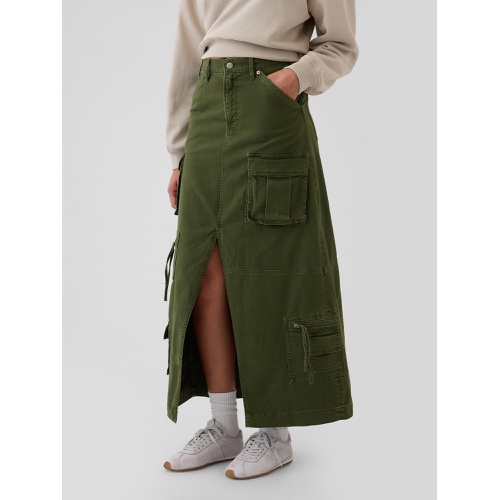 갭 Cargo Maxi Skirt