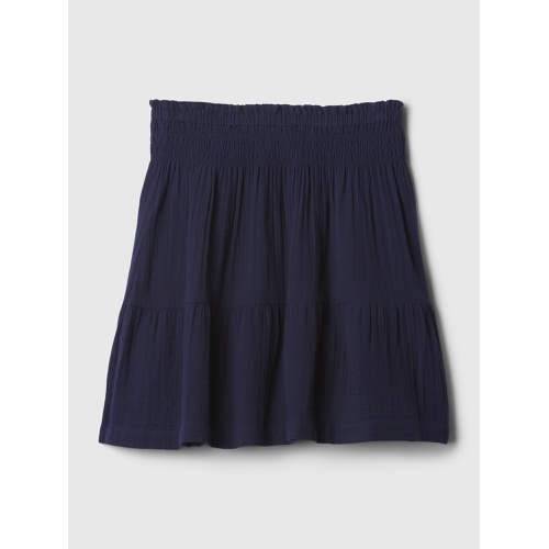 갭 Crinkle Gauze Tiered Mini Skirt