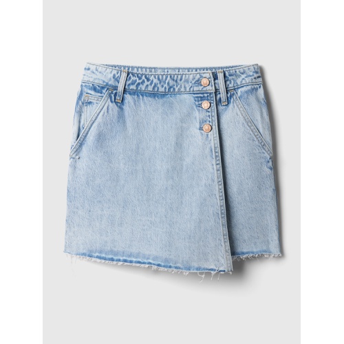 갭 Denim Wrap Mini Skort