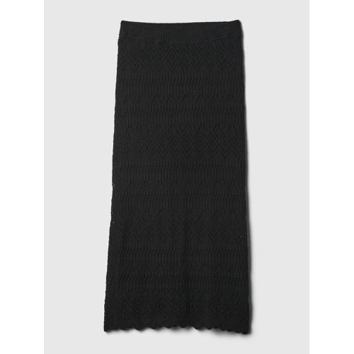 갭 Crochet Pull-On Midi Skirt