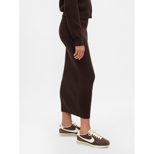 갭 CashSoft Rib Maxi Sweater Skirt