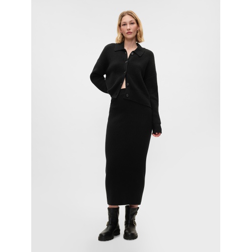 갭 CashSoft Rib Maxi Sweater Skirt