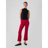 High Rise Ponte Crop Kick Pants