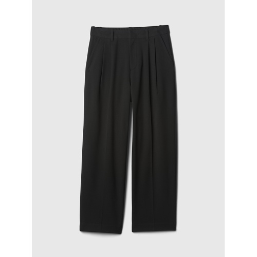 갭 365 High Rise Brushed Twill Pleated Taper Trousers