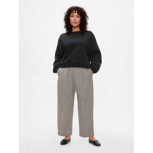 갭 365 High Rise Brushed Twill Pleated Taper Trousers