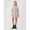 CashSoft Shaker-Stitch Mini Sweater Dress