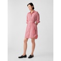 Organic Cotton Stripe Mini Shirtdress