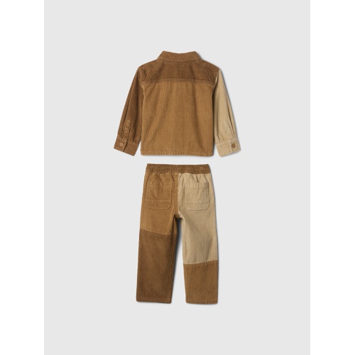 갭 babyGap Colorblock Corduroy Outfit Set