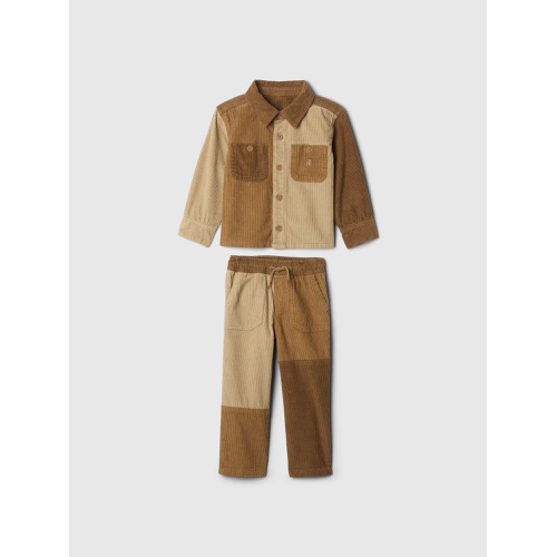 갭 babyGap Colorblock Corduroy Outfit Set