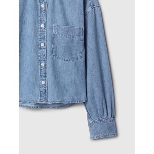 갭 Kids Oversized Denim Shirt