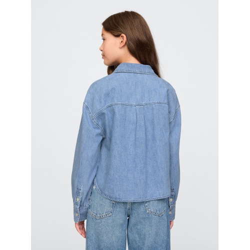 갭 Kids Oversized Denim Shirt