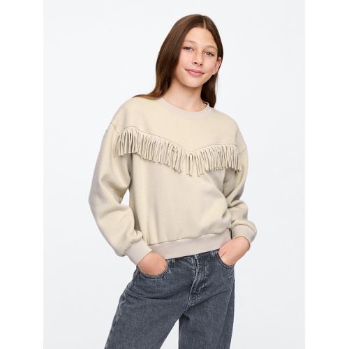 갭 Kids Vintage Soft Fringe Sweatshirt