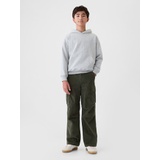 Kids Corduroy Cargo Baggy Pants