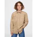 Kids Khaki Western Shirt