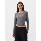 GapFit Breathe Ruched Cropped T-Shirt