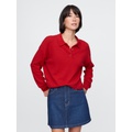 CashSoft Relaxed Polo Sweater