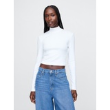 Modern Cropped Mockneck Shirt