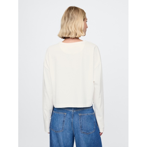 갭 Organic Cotton Vintage Cropped T-Shirt