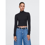 Modern Cropped Mockneck Shirt