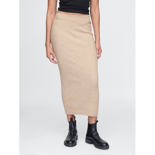 갭 CashSoft Rib Maxi Sweater Skirt