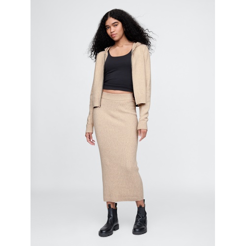 갭 CashSoft Rib Maxi Sweater Skirt