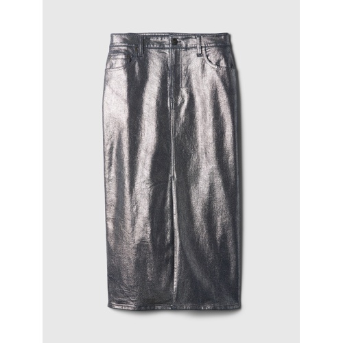 갭 Foil Midi Skirt