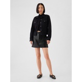 Vegan Leather Mini Skirt