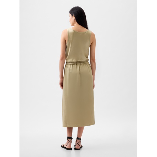 갭 Satin Midi Skirt