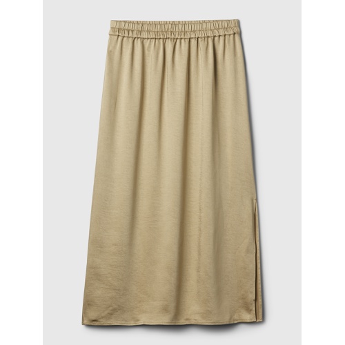 갭 Satin Midi Skirt