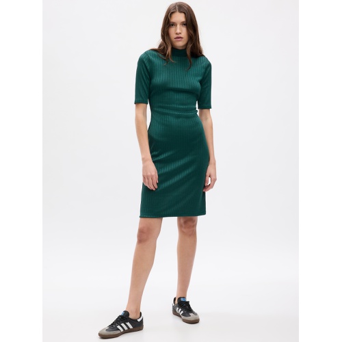 갭 Mockneck Rib Midi Dress