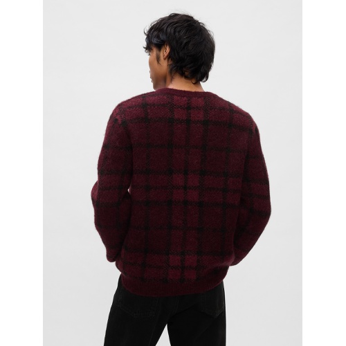 갭 Plaid V-Neck Sweater