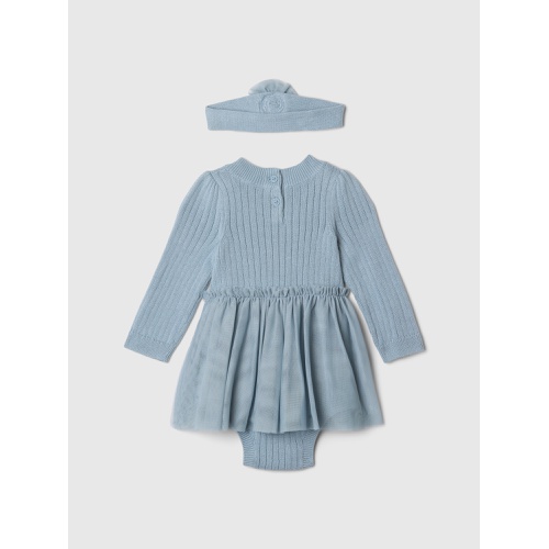 갭 Baby Sweater Tulle Bodysuit Dress