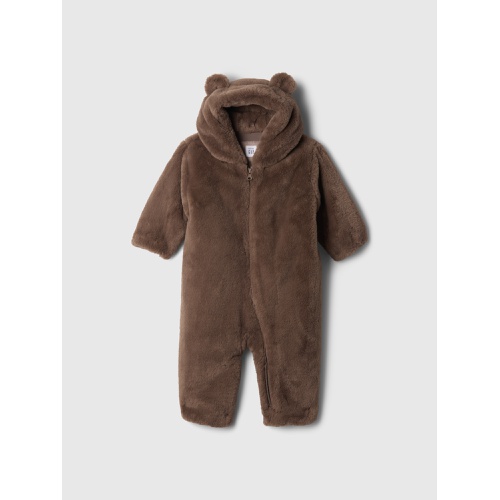 갭 Baby Faux Fur Bear One-Piece