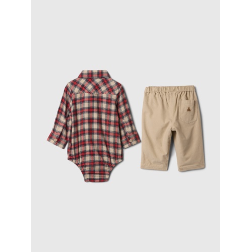 갭 Baby Flannel Outfit Set