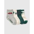 Baby & Toddler Holiday Quarter Crew Socks (4-Pack)