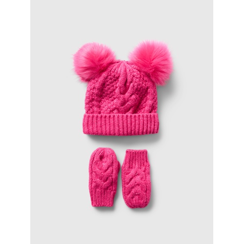 갭 Baby & Toddler Pom Beanie Set