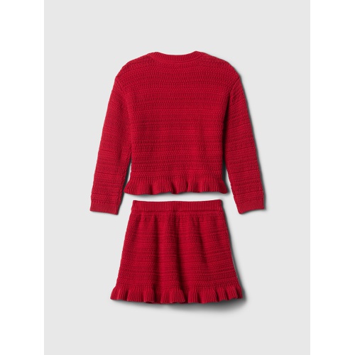 갭 Baby & Toddler Ruffle Sweater Skirt Set