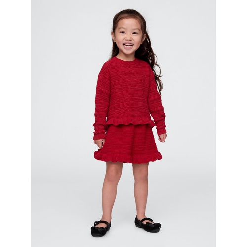 갭 Baby & Toddler Ruffle Sweater Skirt Set