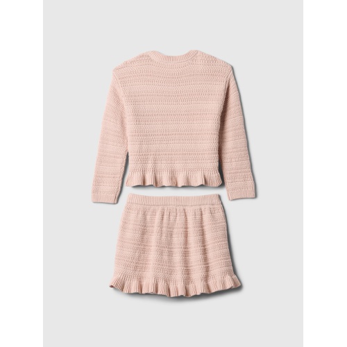 갭 Baby & Toddler Ruffle Sweater Skirt Set