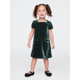 Baby & Toddler Velour Bow Shift Dress