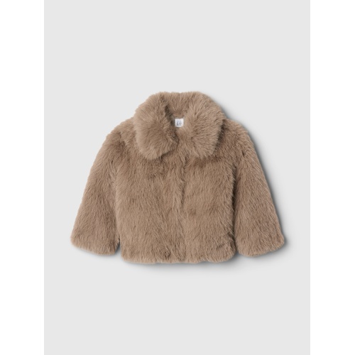 갭 Baby & Toddler Recycled Faux Fur Jacket