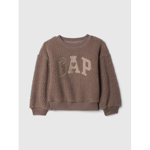 갭 Baby & Toddler Sherpa Logo Sweatshirt