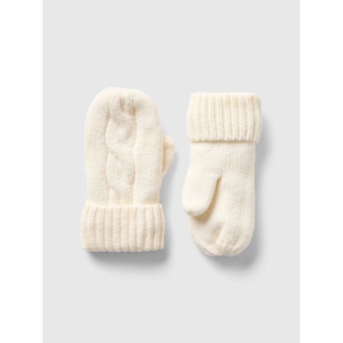 갭 Toddler CashSoft Cable-Knit Mittens