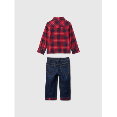 갭 Baby & Toddler Flannel Outfit Set