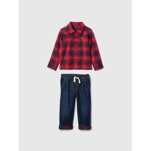 갭 Baby & Toddler Flannel Outfit Set