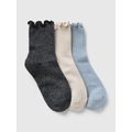 Kids Shimmer Crew Socks (3-Pack)