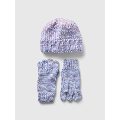 갭 Kids Chunky Knit Beanie Set