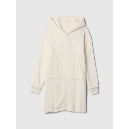 갭 Kids Recycled Sherpa Logo Hoodie Robe