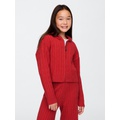 Kids CashSoft Cable-Knit Sweater Hoodie