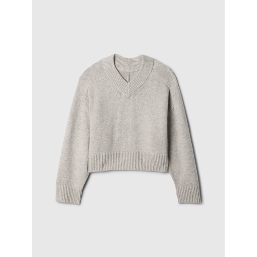 갭 Kids CashSoft Oversized V-Neck Sweater